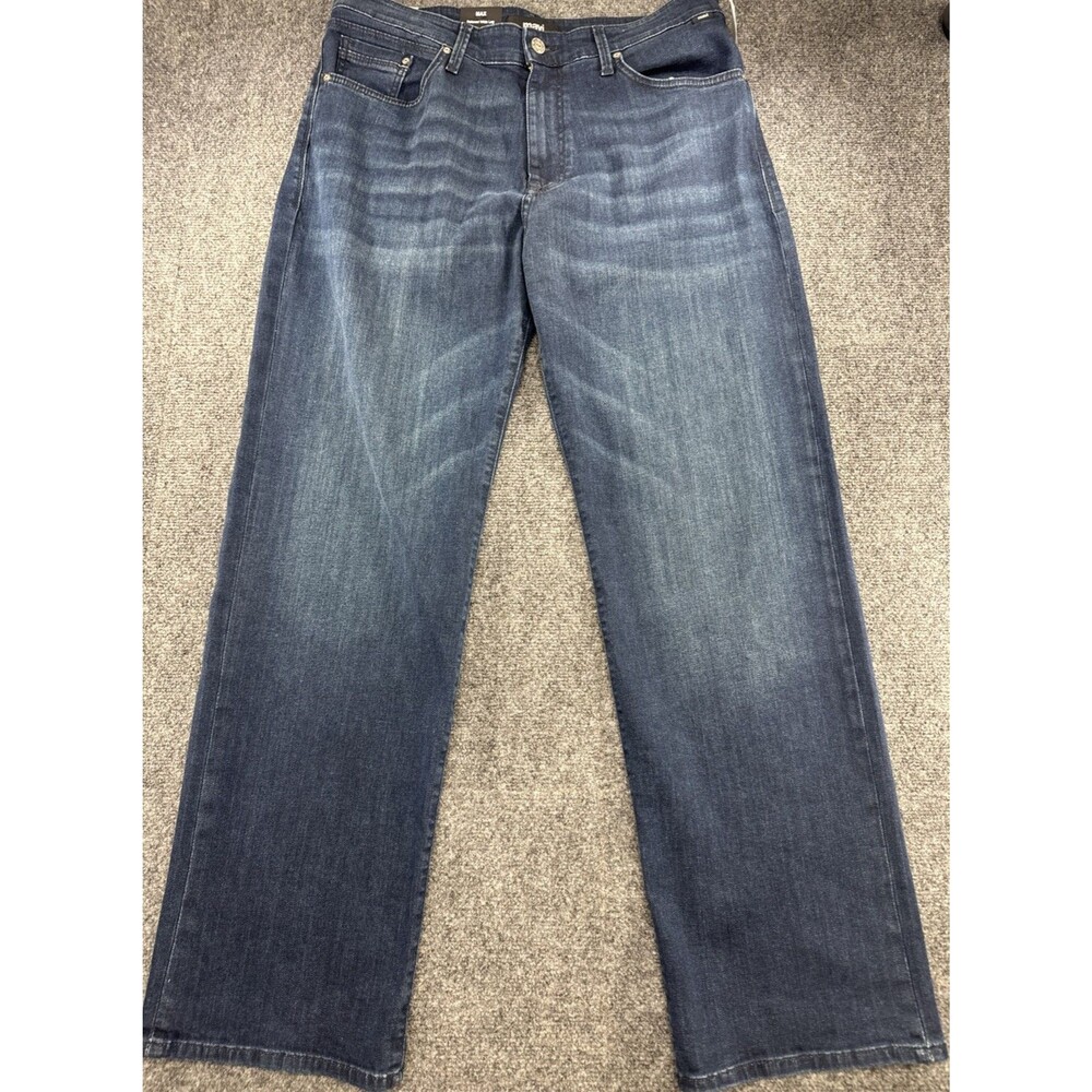 Mavi MAX Relaxed Wide Leg Jeans Men 33x32 Blue Wash Stretch Denim NWT